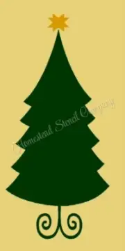 REUSABLE STENCIL 9340 8"X18" CHRISTMAS TREE - MYLAR SIGN STENCILS