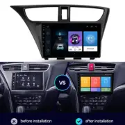 For 2012-2015 Honda Civic Hatchback LHD Stereo Radio FM 9"Android 10.1 Head Unit