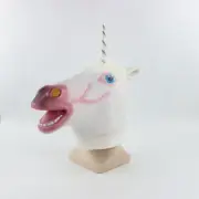 Unicorn Hourse Full Head Latex Mask Bizarre Mask for Halloween Cosplay Props