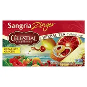 Celestial Seasonings, Herbal Tea, Sangria Zinger®, Caffeine Free, 20 Tea Bags, 1.5 oz (42 g)