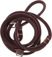FONDOTIN 1Pc Pet Traction Rope Durable Leather Pulling Strap for Dogs Comfortable Handle for Easy Control for Daily Walks and Training Safe and Stylish Design