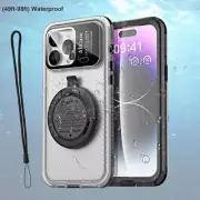 Self Checking Waterproof Underwater Case Cover For iPhone 13 14 12 Pro Max Plus