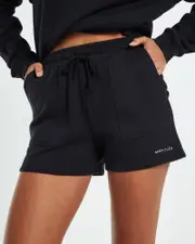 Subtitled State Fleece Shorts Almost Black