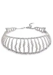 Alexis Bittar Punk Royale Embellished Choker - Silver ONE SIZE