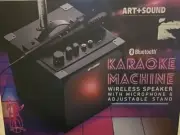 Art + Sound Karaoke Machine Wireless Speaker W/Headphone Adjustable Stand