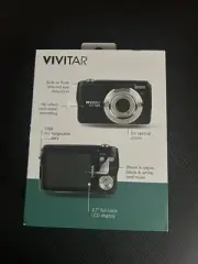 Vivitar 8x Optical Zoom Digital Camera Black VES529 TikTok Viral LCD Display