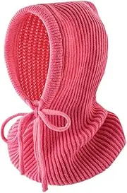 [BIKMAN] Unisex Balaclava Winter Wind-Resistant Hat Warm Face Cover Cap Neck Warmer Scarf Helmet Hood, Pink, One Size