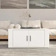 Coffee Table White 80x50x36 cm Engineered Wood,Accent Furniture