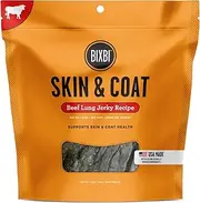 Dog Jerky Treat, Skin & Coat, Beef Liver, 12 Ounce