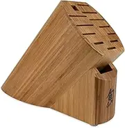 Shun Cutlery 13-Slot Bamboo Knife Block, Made from Tough, Sustainable Bamboo, Authentic, Universal Knife Block, Knife Holder for Kitchen Counter