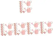 Vaguelly 50 Pcs Mini Watering Can Gardening Water Pot Summer Watering Can Tiny Watering Can Dollhouse Sprinkling Kettle Watering Pot Watering Jug Toy Bath Watering Pot Plastic Pink