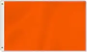 Large 3×5 FT Orange Flag, Big 75D Orange National Outdoor Banner,DecorGarden With Brass Gromment