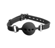 Love In Leather Large Silicone Breathable Ball Gag