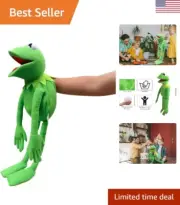 Kermit Frog Hand Puppet, Frog Plush,The Muppets Show, Soft Frog Puppet Doll S...