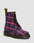 NIB*Womens*Dr. Martens*1460 8 Eye Boot**6-10* Pink Fuschia Tartan*Doc Martens