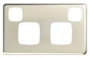 HPM EXCEL DOUBLE POWERPOINT COVER PLATE 117x73mm Horizontal, Stainless Steel