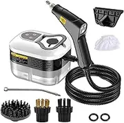 Home Steam Cleaner Handheld 2500w 4.5bar High Pressure Steamer Cleaning Machine with 4 Heads 6 Speeds 1.2l Portable Wallpaper Steamer for The Home Multi Purpose