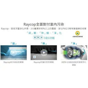 【福利品】RAYCOP 瑞卡富 紫外線除塵螨機 RP100/RP-100 (白色/ 洽小綠ATF012)