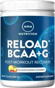 MRM Nutrition Reload BCAA+G Post-Workout Recovery| Island Fusion Flavored| 9.6G