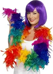 [Smiffys] Rainbow Feather Boa