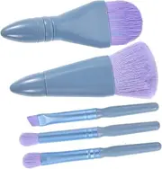 BESTYASH 1 Set Compact Travel Makeup Brush Set with Built in Brushes for Powder and Durable Design for Go Touch Ups Beauty Tools for Easy Application