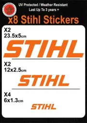STIHL Custom Orange Decal Sticker for Chainsaw, Blower & Weed eater Lettering
