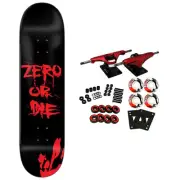 Zero Skateboard Complete Zero or Die Red 8.5" x 32.3"
