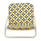 Annabel Trends Deluxe Beach Chair Portable Folding Outdoor Seat Stool Retro Tile