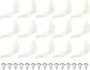 uxcell 3.5mm Lamp Shade Clips for Ceiling Flush Mount, 15 Pair Fixed Buckle Light Fixture Accessories ABS Plastic White