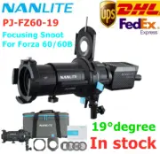 Nanlite Focusing Optical Spotlight Snoot Zooming Lens Light 19° For Forza 60/60B