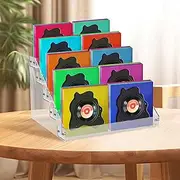 Acrylic CD Display Stand Transparent Sturdy Desktop Storage Rack Large Capacity CD Display Rack Multi Layer Display Rack Suitable for Desk (Five Layers Organizer)