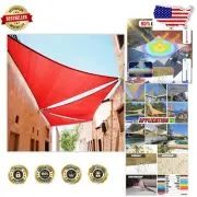 Durable 190 GSM Red Right Triangle Sun Shade Sail - Waterproof & UV Resistant