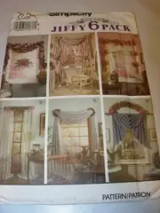 WOMENS UNCUT SIMPLICITY Sewing Pattern 7721 DRAPERY DRAPES CURTAINS VALANCE