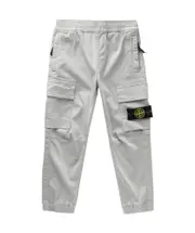 Elastic waist casual pants 6Y,12Y,10Y pearl gray
