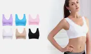 Women's 3 Pack Seamless Comfortable Sports Bra with Lace Design