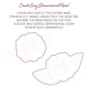 Honey Bee Tattoo Rose Honey Cuts Die 2pc Set