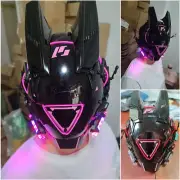 Bar Mask Cosplay Triangular Cold light Technology Face Masks Halloween Props