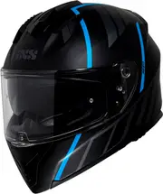 IXS 217 2.0, full face helmet , color: Matt Black/Grey/Turquoise , size: M