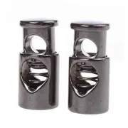 Pack of 10 Metal Toggle Spring Stop Single Hole String Cord Locks [5mm Cord]