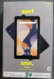 Onn Surf 7" LCD Touchscreen Android Tablet 32GB 2.2GHz 2024 Model Indigo Sealed