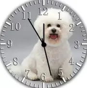 Bichon Frise Frameless Borderless Wall Clock Nice For Gifts or Decor F39
