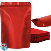 100 Pack Resealable Stand Up Bags,Smell Proof Pouch Sealable Foil Pouch Bags