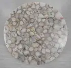 24"White Agate Coffee Table Top, Agate Sofa Center Table Top, For Home Decor Top