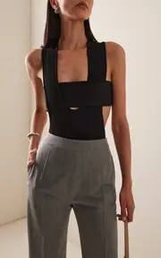 [Courrèges] Infinity Crepe Knit Bodysuit