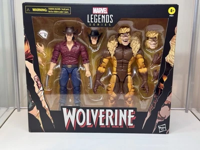 Wolverine 50th Marvel Legends Logan vs Sabretooth 6" AF 2Pack HASBRO NEW