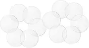 WOONEKY 12pcs Clear Glass Table Bumpers Non Adhesive Rubber Pads for Sound Dampening and Stability Practical Glass Table Spacers Marble