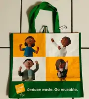 NWT Kroger Earthwise Earth Day Go Reusable Shopping Travel Woven Tote Bag