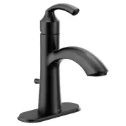 Moen 6170 Glyde 1.2 GPM 1 Hole Bathroom Faucet - Black