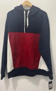 Spalding Performance Pull Over Hoodies Red, White, and Blue Size XL New with Tag