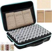 60 Slots Seed Storage Organizer with 20 Seed Envelopes, Sturdy Seed Organizer